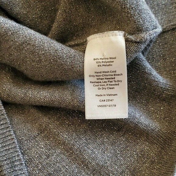 Talbots Sparkle Cowl Neck Sweater XS - Picture 4 of 7